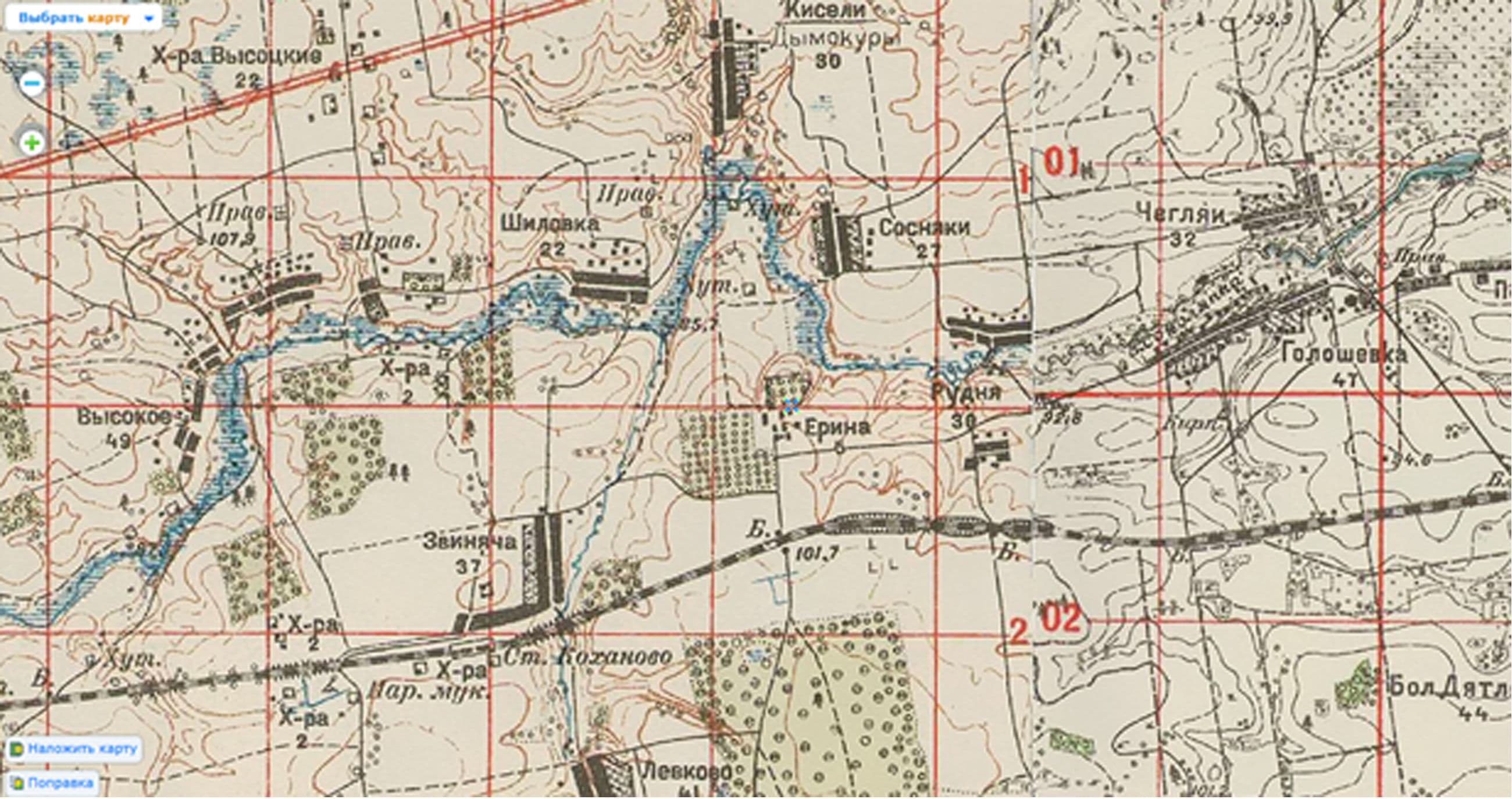 Звенячи на старой карте