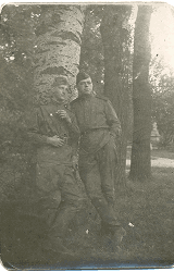 военное фото М. Савицкого с товарищем