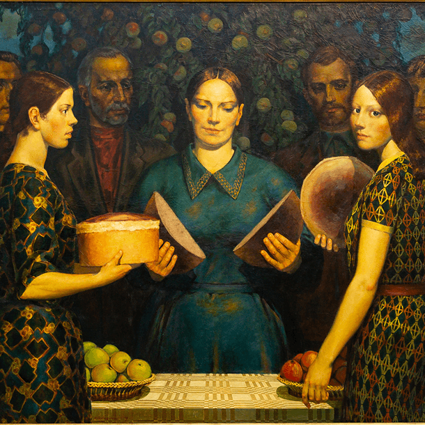 картина М. Савицкого Хлеб нового урожая